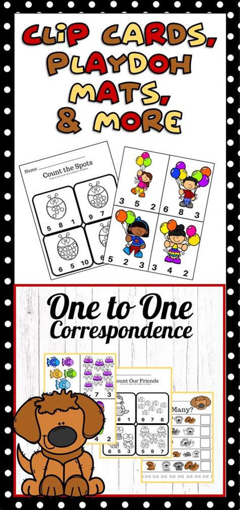 One To One Correspondence Prek Math Preschool Correspondence