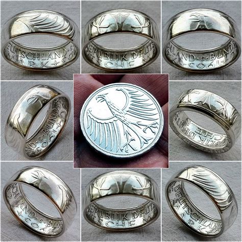 But, if your careful (and with some luck). 5 #marks #germany#coin #ring #coinring #coinrings #art #handmade #vintage #jewel #jewelry | Coin ...