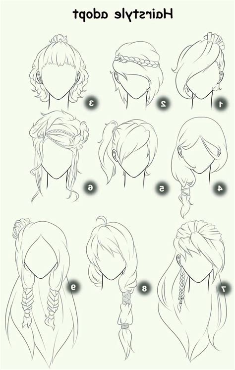 Anime Girl Hair Drawing At Getdrawings Free Download