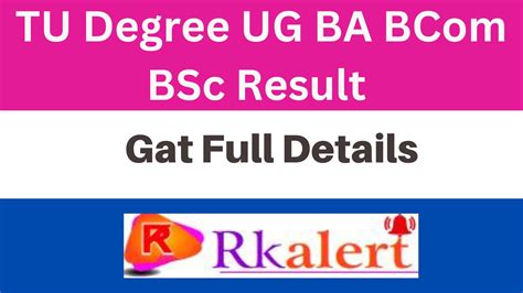 Telangana University Result 2024 Degree 2nd 4th 6th Semester