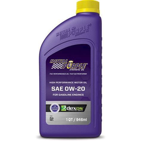 Royal Purple 0w 20 High Performance Synthetic Motor Oil