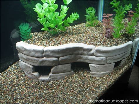 The way you decorate your tank makes a big difference in its appearance. Dramatic AquaScapes - DIY Aquarium Decore - Stone Terraces
