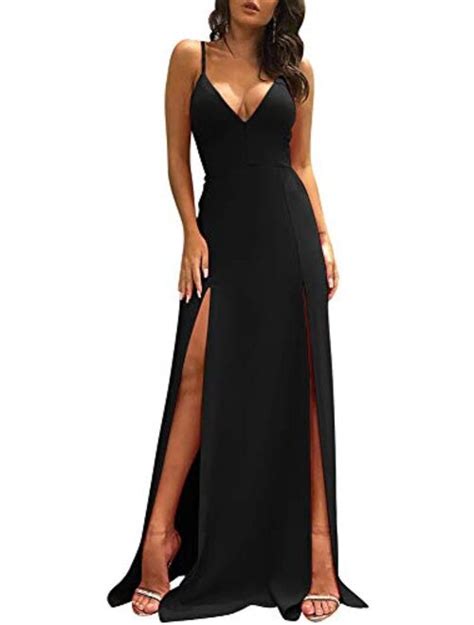 Buy Tob Sexy Sleeveless Spaghetti Strap Backless Double Slit Cocktail Long Dress Online Topofstyle