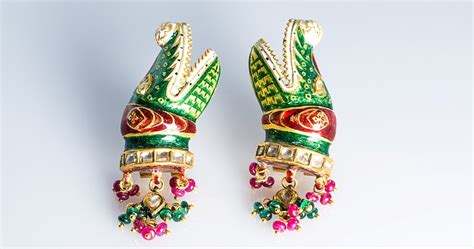 Art Deco Crocodile Earrings By Suranas Jewelove Jewelove