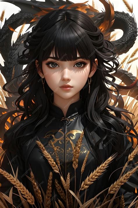 Premium Ai Image Anime Girl With Dragon Warrior Anime Girl Anime Girl
