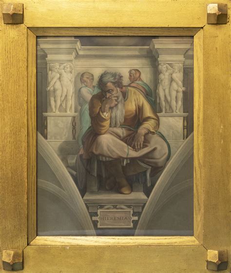 The Prophet Jeremiah From Michelangelos Fresco On The Sistine Chapel
