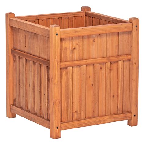 Leisure Season Ltd Winchester Square Wooden Planter