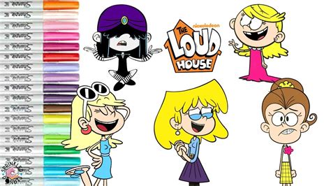 The Loud House Coloring Book Compilation Lori Leni Luan