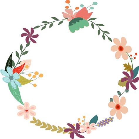 Coral Floral Wreath Clipart 20 Free Cliparts Download Images On