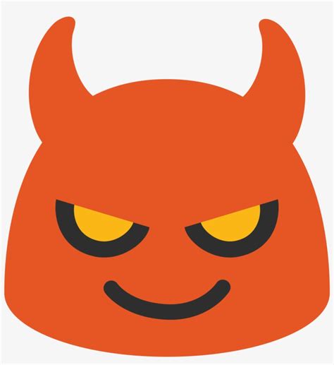 Emoji U1f608 Svg Android Devil Emoji Free Transparent Png