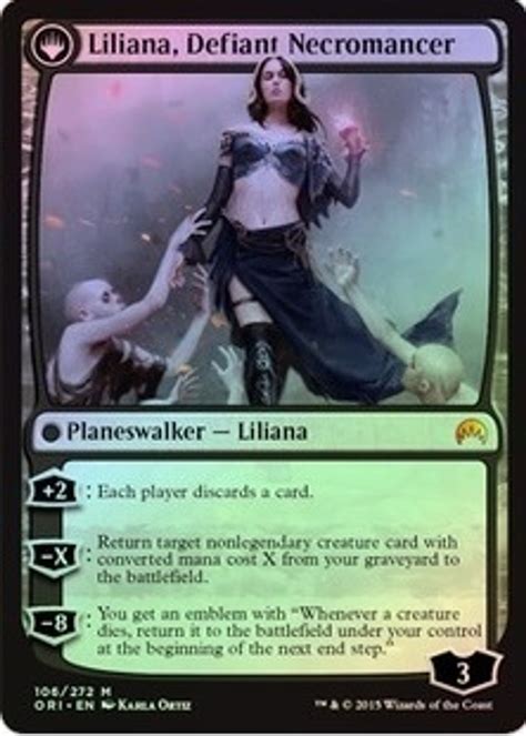 Liliana Heretical Healer Liliana Defiant Necromancer Magic