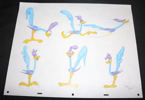 Road Runner B Looney Tunes Color Art Model Sheet Nerd Crawler