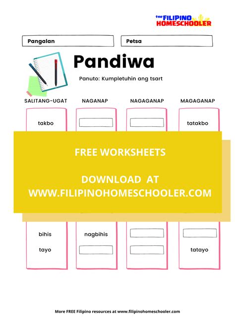 Uri Ng Pangungusap Worksheets The Filipino Homeschooler Vrogue