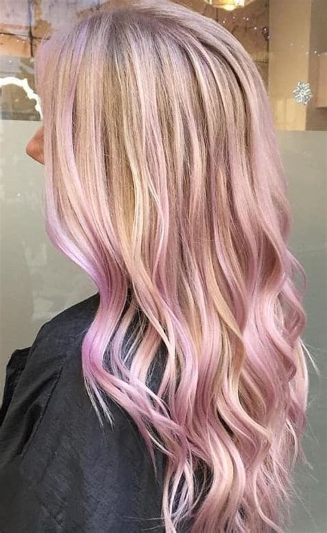 22 gorgeous pink highlights on blonde hair for women 2024