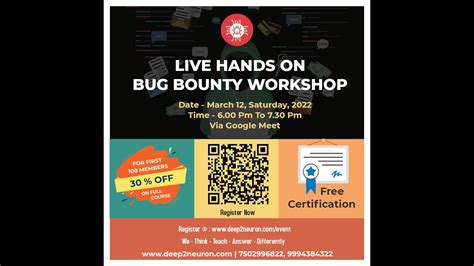 Bug Bounty Workshop In Tamil Earn By Hacking Bug Bounty Hack