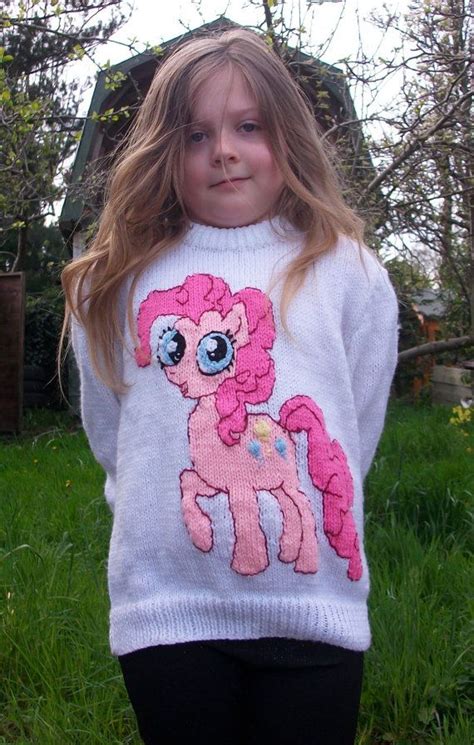 Little Pony Pinky Pie Childs Jumper Knitting Pattern Etsy Uk