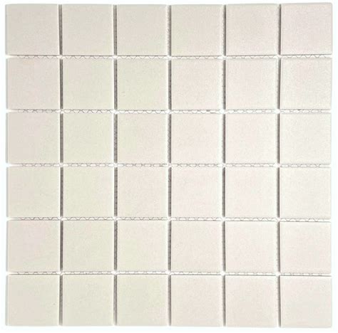 Buy White Unglazed Porcelain Mosaic Square 2x2 Inch Porcelain Floor