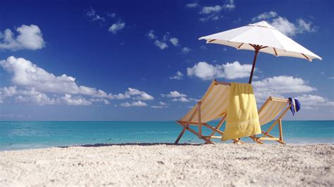 Summer Beach Chairs Desktop Wallpaper Wallpapersafari