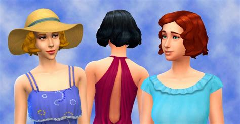 My Sims 4 Blog Kiara24 Short Wavy Hair For Females
