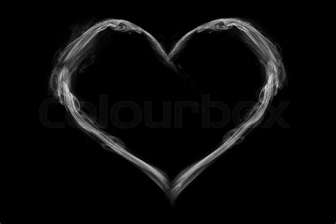 Heart Shaped Smoke Stock Image Colourbox