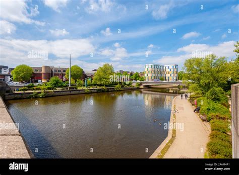 River Medway At Maidstone Kent Stock Photo Alamy