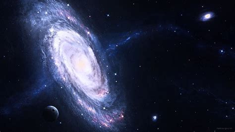 Galaxy Illustration Space Artwork Space Art Spiral Galaxy Hd