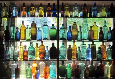 Collection Of Antique Bottles Colored Glass Bottles Antique Bottles Bottles Decoration