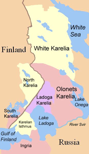Karelia Map Many Karelias Finland Map Historical Maps