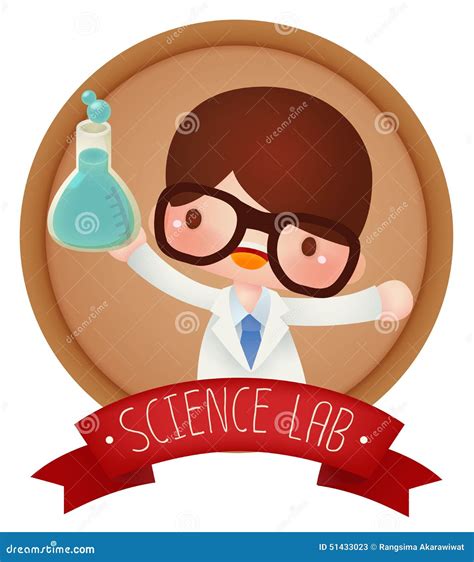 Adorable Science Banner Stock Illustration Illustration Of Comic