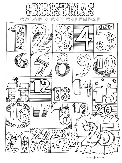 Ample spacing is provided to help you in. 10 Free Printable Advent Calendars | Cool advent calendars ...