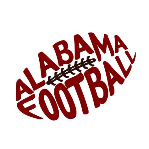 Alabama Crimson Tide Roll Tidealabama Footballfootball Svgfootball