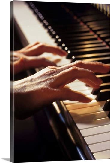 Hands Playing The Piano Photo Canvas Print Great Big Canvas