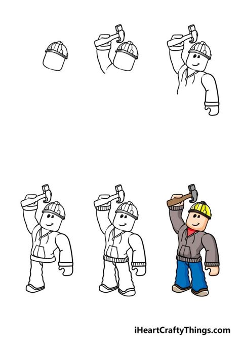 Roblox Drawing How To Draw Roblox Step By Step
