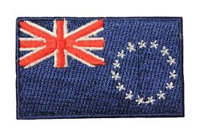 COOK ISLANDS COUNTRY FLAG IRON ON PATCH CREST BADGE 1 5 X 2 5 INCH EBay