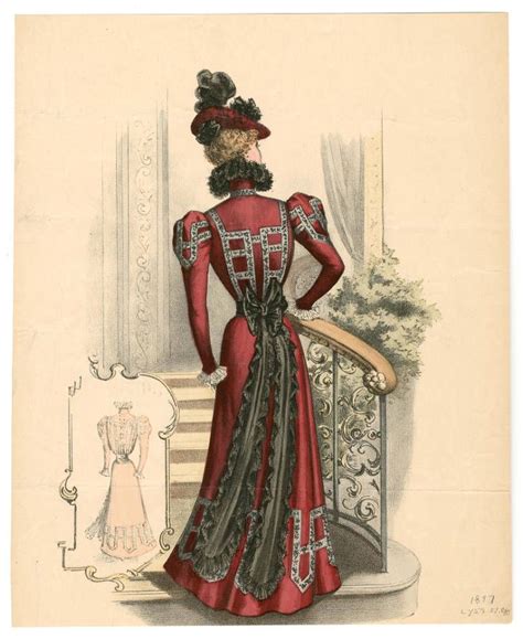 1895 1898 Plate 142 Costume Institute Fashion Plates Digital