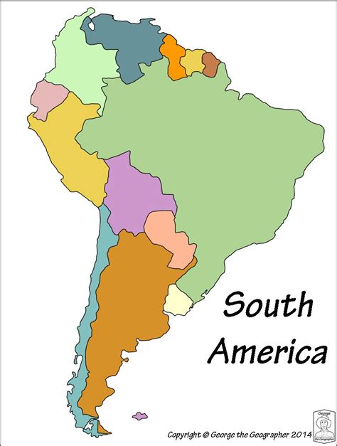Blank Map Of Central And South America Pdf