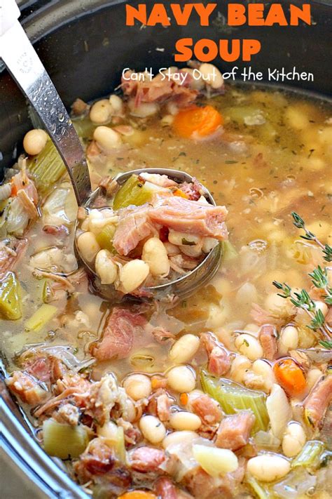 While dinner cooks, i tend to my other duties! How To Make Ham And Navy Beans In Crock Pot / Crock Pot Ham And White Bean Soup Peaches ...