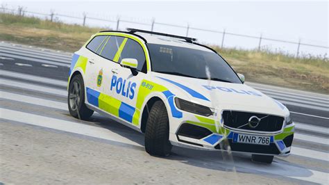 2019 Volvo V60 Swedish Police Livery Gta5