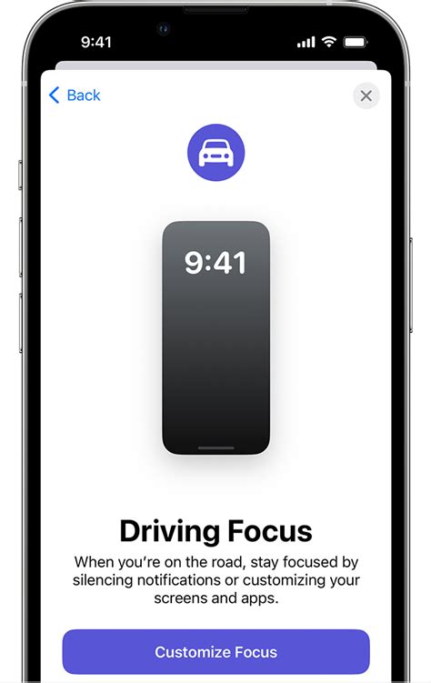 Use The Driving Focus On Your Iphone To Concentrate On The Road Apple