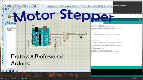 Simulasi Motor Stepper Proteus 8 Pro Dan Arduino Youtube