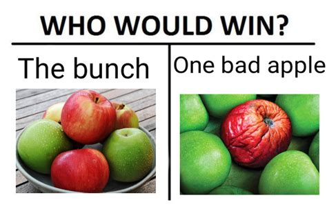 One Bad Apple Spoils The Bunch Meme By Colonel Memedroid