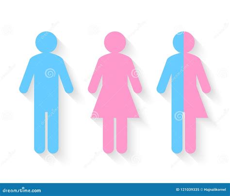 Third Gender And Sexual Identification Concept Transsexual Symbol 3d