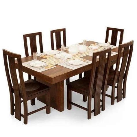 Rectangular 6 Seater Wooden Dining Table Set For Home At Rs 20000set In Pune
