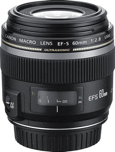 Best Buy Canon Ef S 60mm F28 Macro Usm Lens Black 0284b002