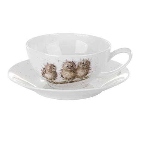 Wrendale Designs Cappuccino Cup And Saucer Tazas