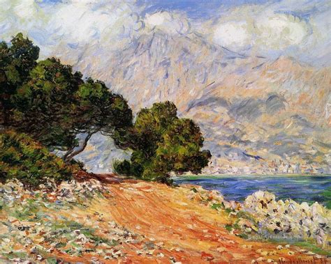 Hier entdecken sie den handveredelten kunstdruck das cap martin von claude monet ✓jeder pinselstrich sichtbar ✓versandkostenfrei. Meton gesehen von Cap Martin Claude Monet Berg Gemälde mit ...
