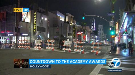 Road Closures In Effect As Hollywood Boulevard Transforms Into Oscars
