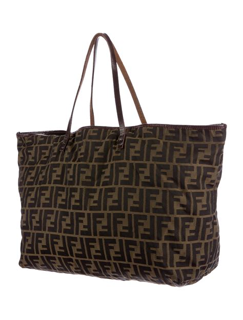 Fendi Zucca Tote Bag Handbags Fen50576 The Realreal
