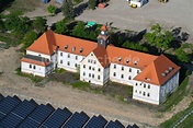 Zeithain von oben - Solarpark bzw. Solarkraftwerk in Zeithain im ...