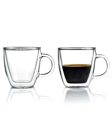 Bodum Bistro Set Of 2 Double Walled 5 Oz Espresso Mugs Macys
